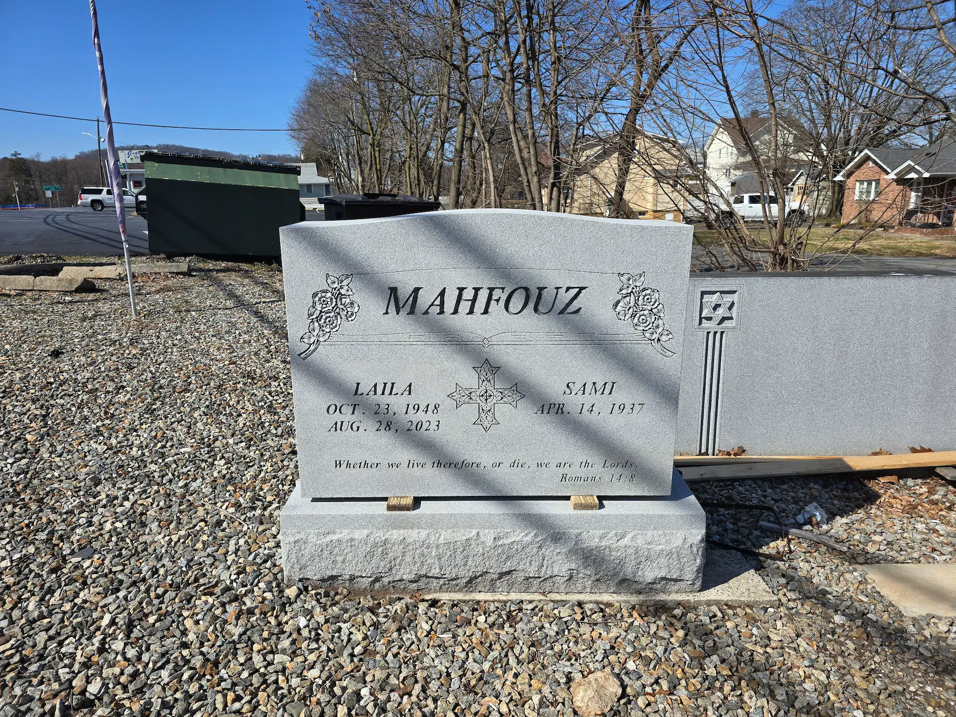 Granite Memorial Bench hand-carved by NJ Memorial Benches in NJ — image 2